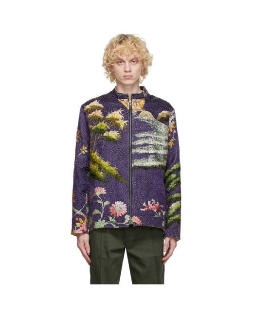 By Walid SSENSE Exclusive Chinese Embroidery Classic Jacket