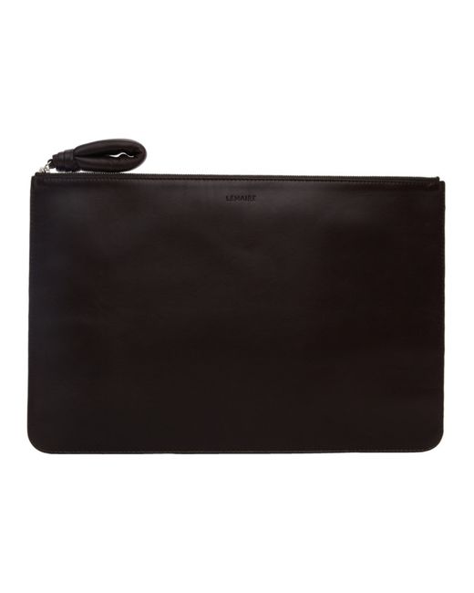 Lemaire Brown A4 Pouch
