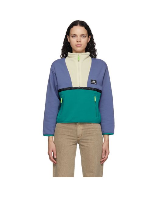 New Balance Colorblocked Terrain Half-Zip Sweatshirt