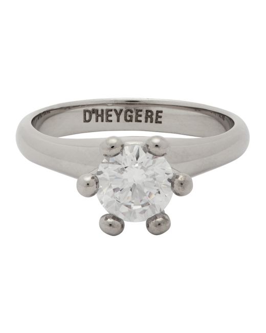 Dheygere Swarovski Solitaire Pinky Ring