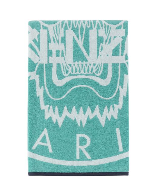 Kenzo and White Tiger Stamp Beach Towel