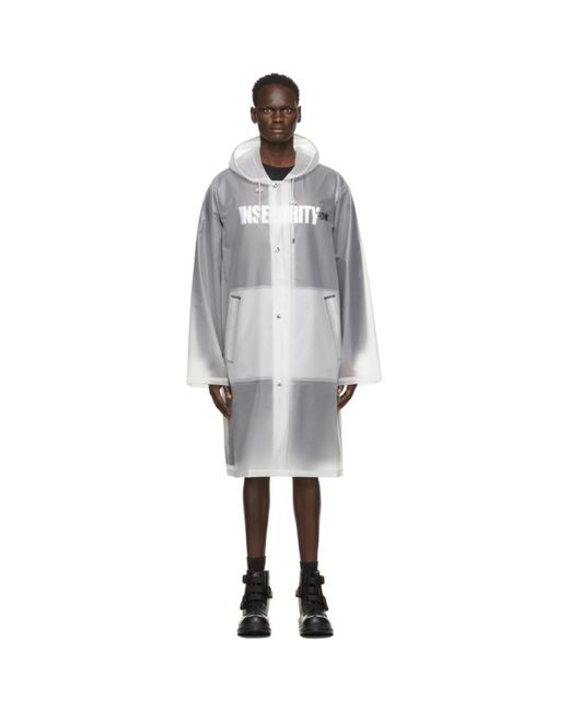 Vetements Limited Edition Logo Print Raincoat