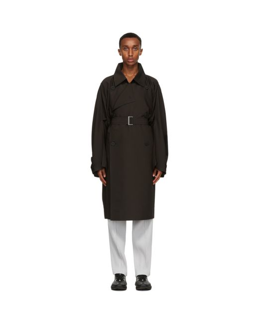 Homme Pliss Issey Miyake Square Trench Coat