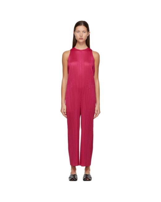 Pleats Please By Issey Miyake Pink Monthly Colors December Jumpsuit