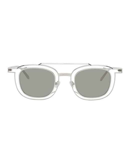 Thierry Lasry Silver and Grey Gendery Sunglasses