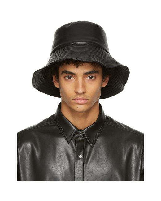 Nanushka Regenerated Leather Serge Hat