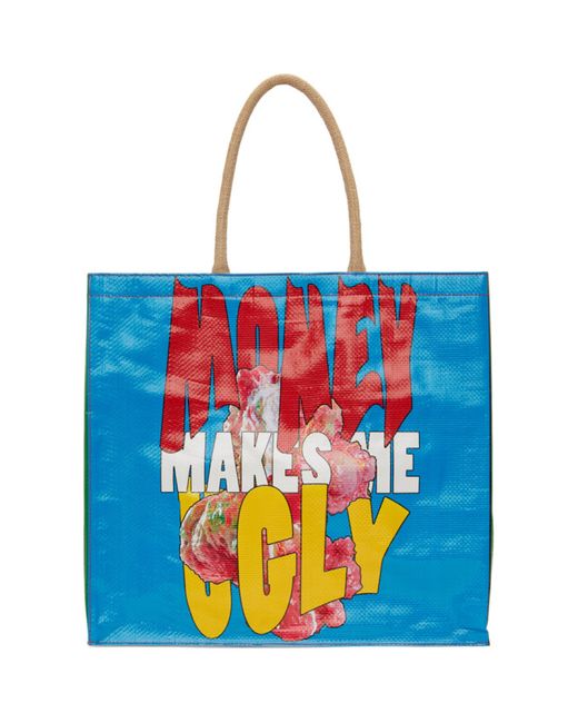 Erl Multicolor Money Makes Me Ugly Tote