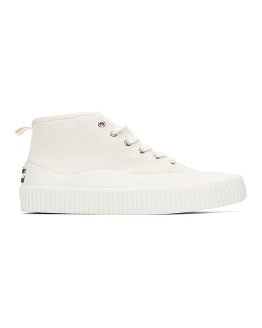 Maison Kitsuné Off-White New Sole High-Top Sneakers