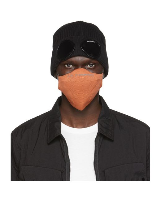 CP Company Orange Dryarn Face Mask