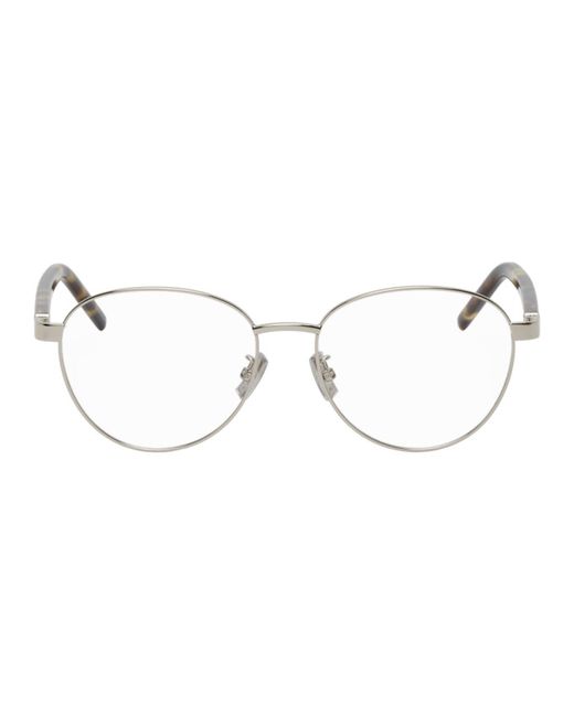 Kenzo Silver and Tortoiseshell Round Glasses