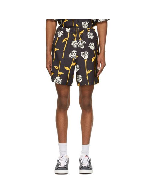 Opening Ceremony Rose Print Deck Shorts