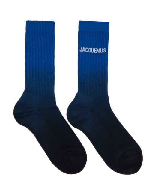 Jacquemus Blue and Navy Les Chaussettes Moisson Socks