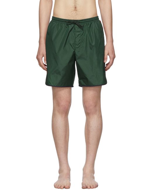 Gucci Logo Stripe Swim Shorts