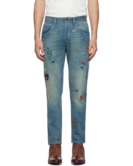 Gucci Symbol Tapered Jeans