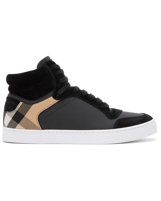 Burberry House Check Reeth High-Top Sneakers