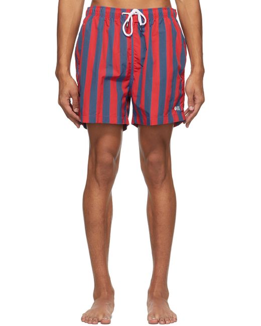 Solid & Striped Red Blue The Classic Stripe Swim Shorts