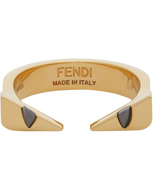Fendi Gold Bug Eyes Ring