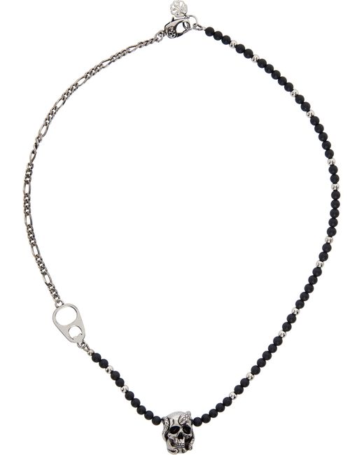 Alexander McQueen Beads Skull Short Necklace
