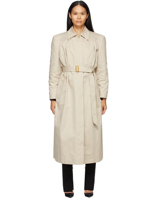 Magda Butrym Cotton Belted Trench Coat