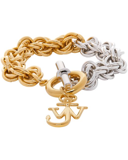 J.W.Anderson Silver Gold Multi-Links Bracelet