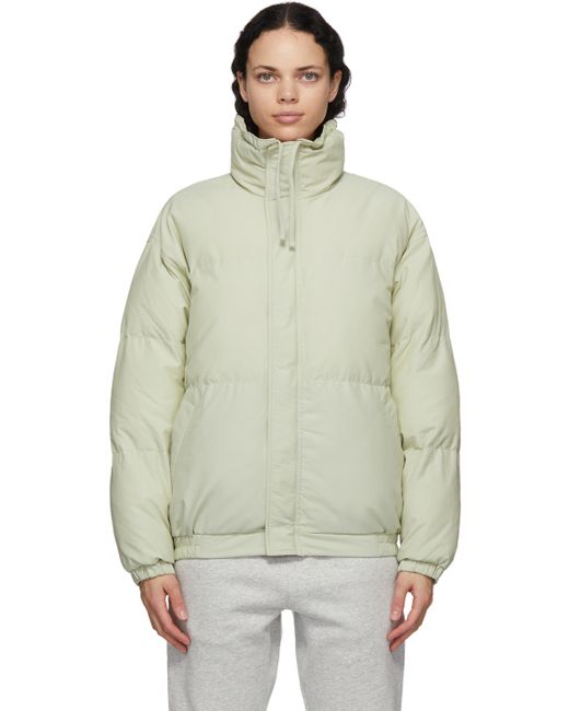 Essentials Green Nylon Puffer Jacket