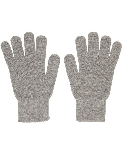 John Elliott Grey Wool Cashmere Gloves