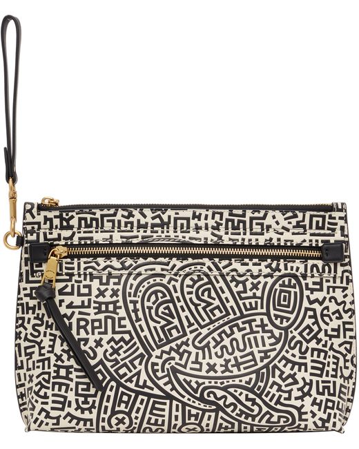 Coach 1941 Black White Keith Haring Edition Mickey Pouch