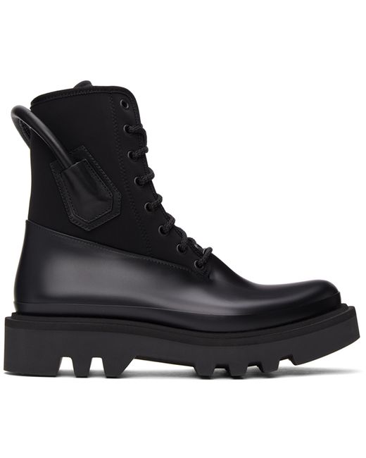 Givenchy Neoprene Rubber Combat Boots