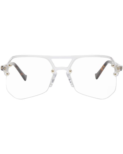 Grey Ant Transparent Gold Yesway Aviator Glasses