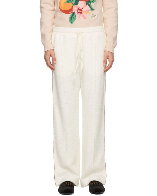 Casablanca Off-White Piped Terry Lounge Pants