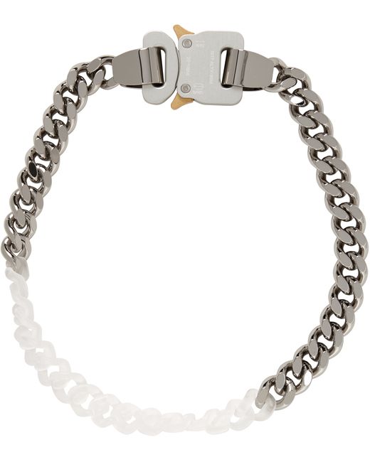 1017 Alyx 9Sm Silver Metal Nylon Chain Necklace