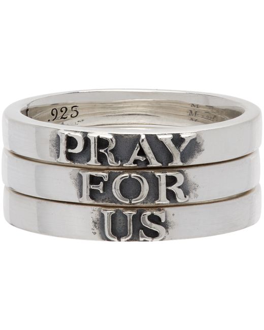 Martyre Pray For Us Ring Set