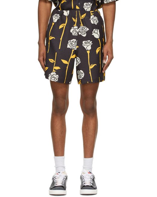 Opening Ceremony Rose Print Deck Shorts
