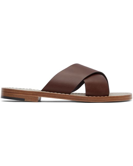 Isaia Leather Strap Sandals