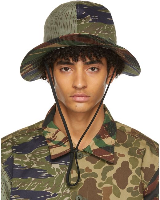 South2 West8 Brown Camo Crusher Bucket Hat