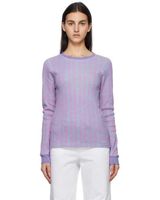 Marc Jacobs Blue Purple Heaven by Scribblez Thermal Long Sleeve T-Shirt