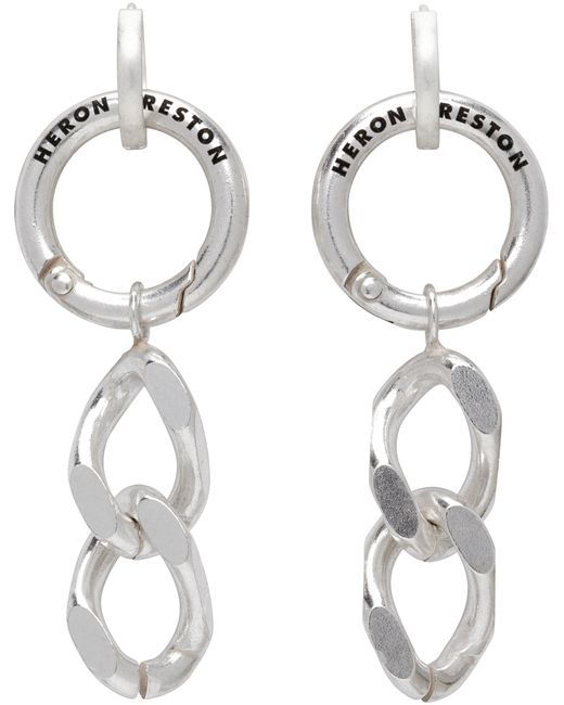Heron Preston Chain Earrings