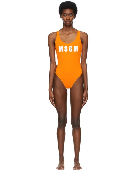 Msgm Logo One-Piece Swimsuit