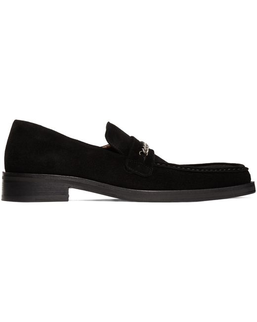 Martine Rose Suede Square Toe Loafers