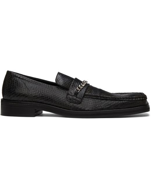 Martine Rose Snake Square Toe Loafers