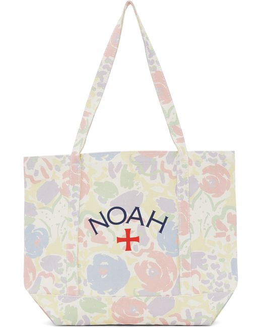 Noah NYC White Recycled Canvas Core Logo Tote