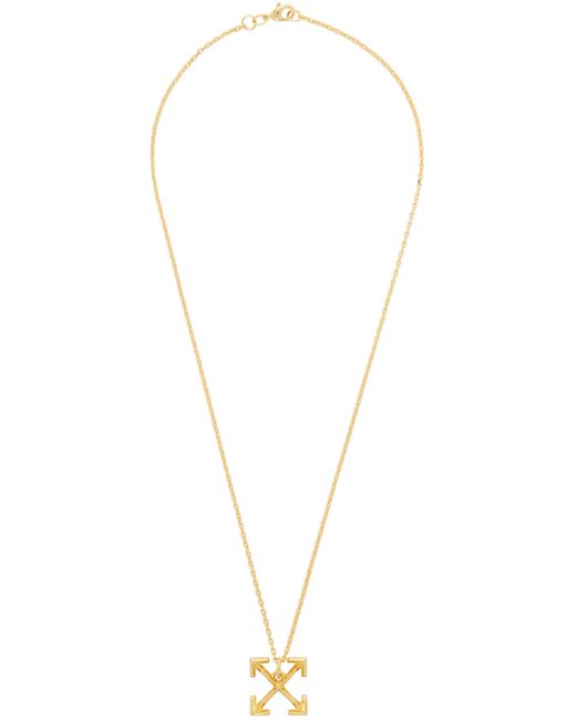 Off-White Gold Small Arrows Necklace