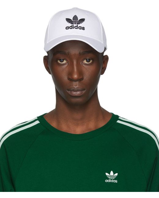 Adidas Originals White Black Trefoil Cap