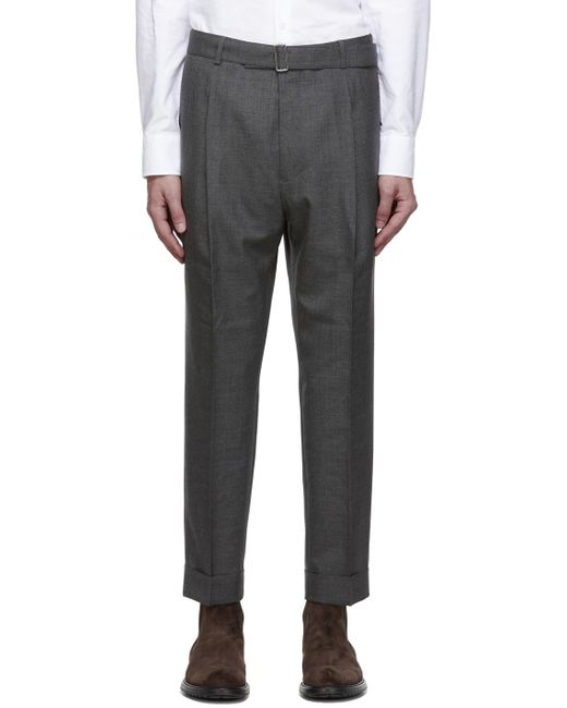 Officine Generale Grey Wool Hugo Trousers