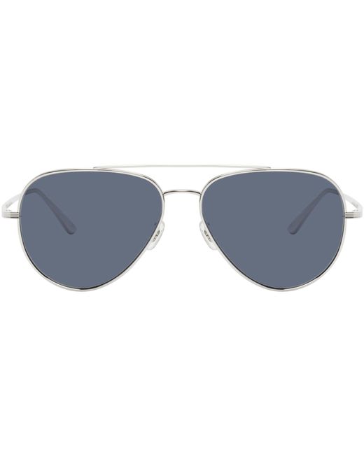 The Row Silver Blue Casse Sunglasses