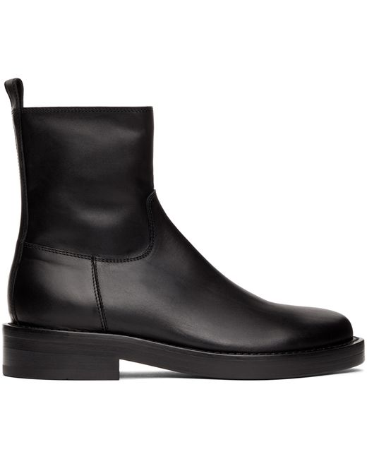 Ann Demeulemeester Leather Zip-Up Boots