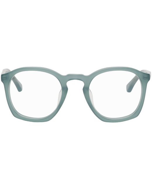 Dries Van Noten Blue Linda Farrow Edition Semi-Transparent Glasses