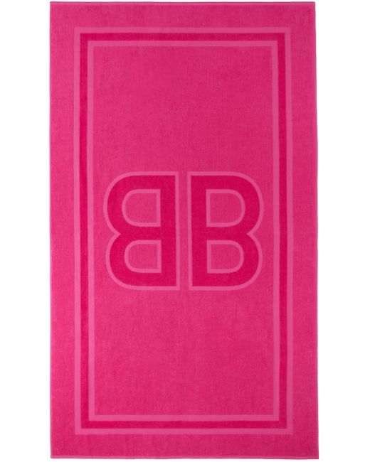 Balenciaga Pink BB Beach Towel
