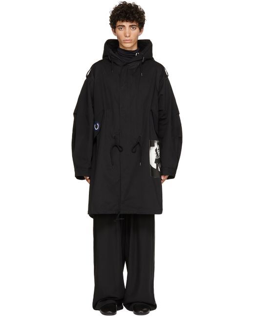 Raf Simons Fred Perry Edition Printed Patch Parka