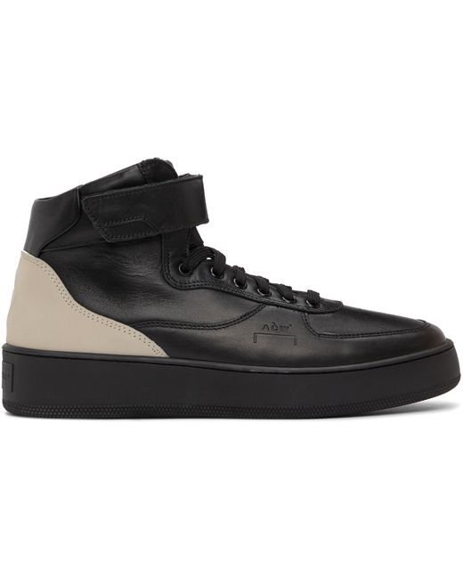 A-Cold-Wall Leather Rhombus Hi-Top Sneakers